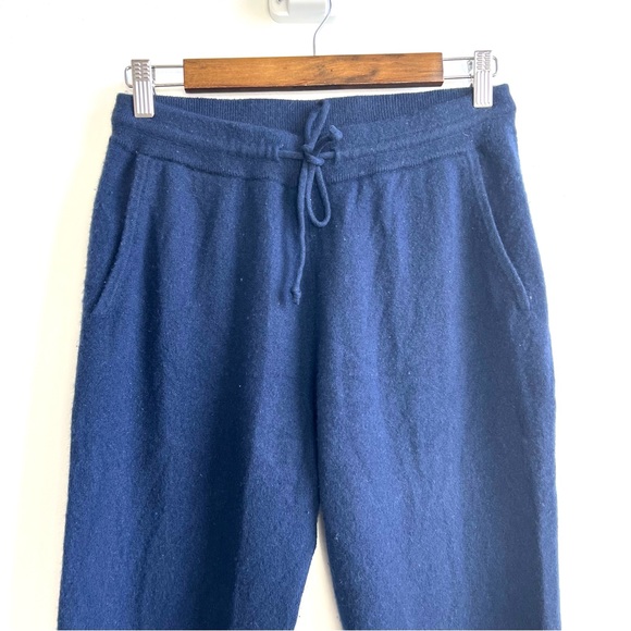 Autumn Cashmere 100% Cashmere Joggers Size XS Blue Casual Loungewear Pants - Picture 2 of 7